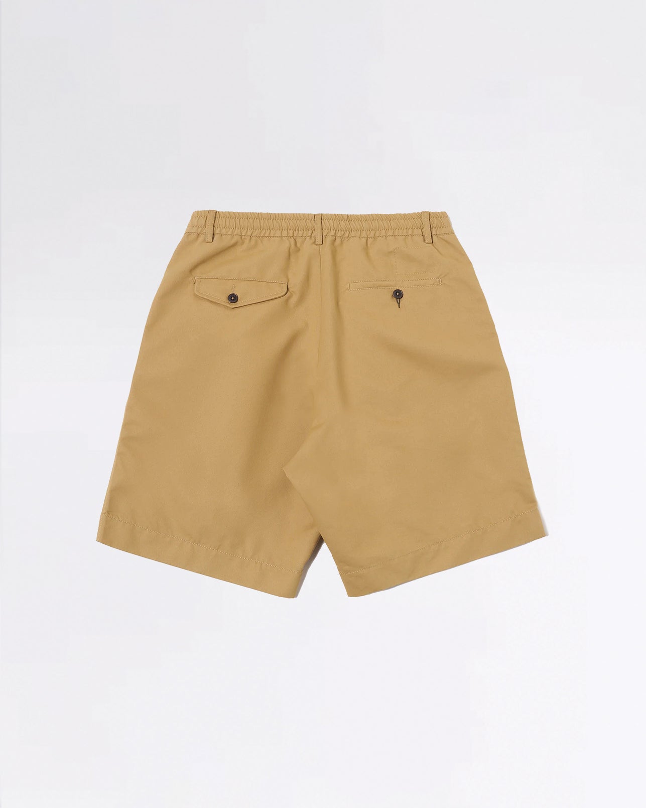 PLEATED TRACK SHORT SAND BRUSHED POLYTECH